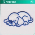 SLEEPING DOG EMBROIDERY  APPLIQUE