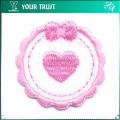 PINK HEART APRON EMBROIDERY APPLIQUE