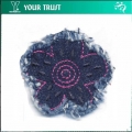 DENIMM FLOWER EMBROIDERY APPLIQUE