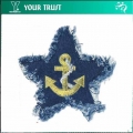 ANCHOR DENIM EMBROIDERY APPLIQUE