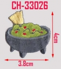 CHIPS & SALSA EMBROIDERY APPLIQUE