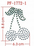 HOT-FIX RHINESTONE CHERRY TRANSFER