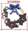 WREATH EMBROIDERY APPLIQUE