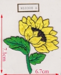 W10308A SUNFLOWER EMBROIDERY APPLIQUE