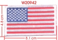 USA FLAG EMBROIDERY APPLIQUE