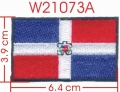 DOMINICAN REPLICA FLAG EMBROIDERY APPLIQUE