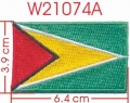 GUYANA FLAG EMBROIDERY APPLIQUE