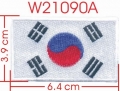 KOREAN FLAG EMBROIDERY APPLIQUE