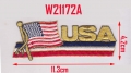 USA FLAG EMBROIDERY APPLIQUE