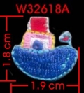 BOAT EMBROIDERY APPLIQUE