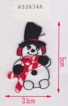 SNOWMAN EMBROIDERY APPLIQUE
