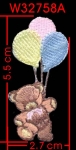BABY BEAR EMBROIDERY APPLIQUE