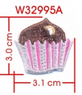 CUPCAKE EMBROIDERY APPLIQUE