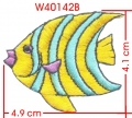 ANGEL FISH EMBROIDERY APPLIQUE
