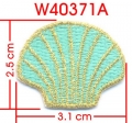 SHELL EMBROIDERY APPLLIQUE