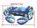 CRAB  EMBROIDERY APPLIQUE