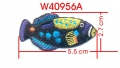 TROPICAL PUFFER FISH EMBROIDERY APPLIUQE