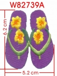 FLIP FLOPS EMBROIDERY PATCHE